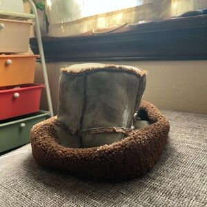 Anthropologie Brown Shearling Hat